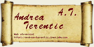 Andrea Terentić vizit kartica